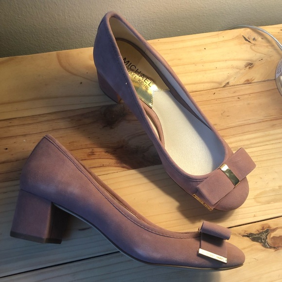 Michael Kors Kiera Bow Pump 6 Dusty Rose - Picture 3 of 6